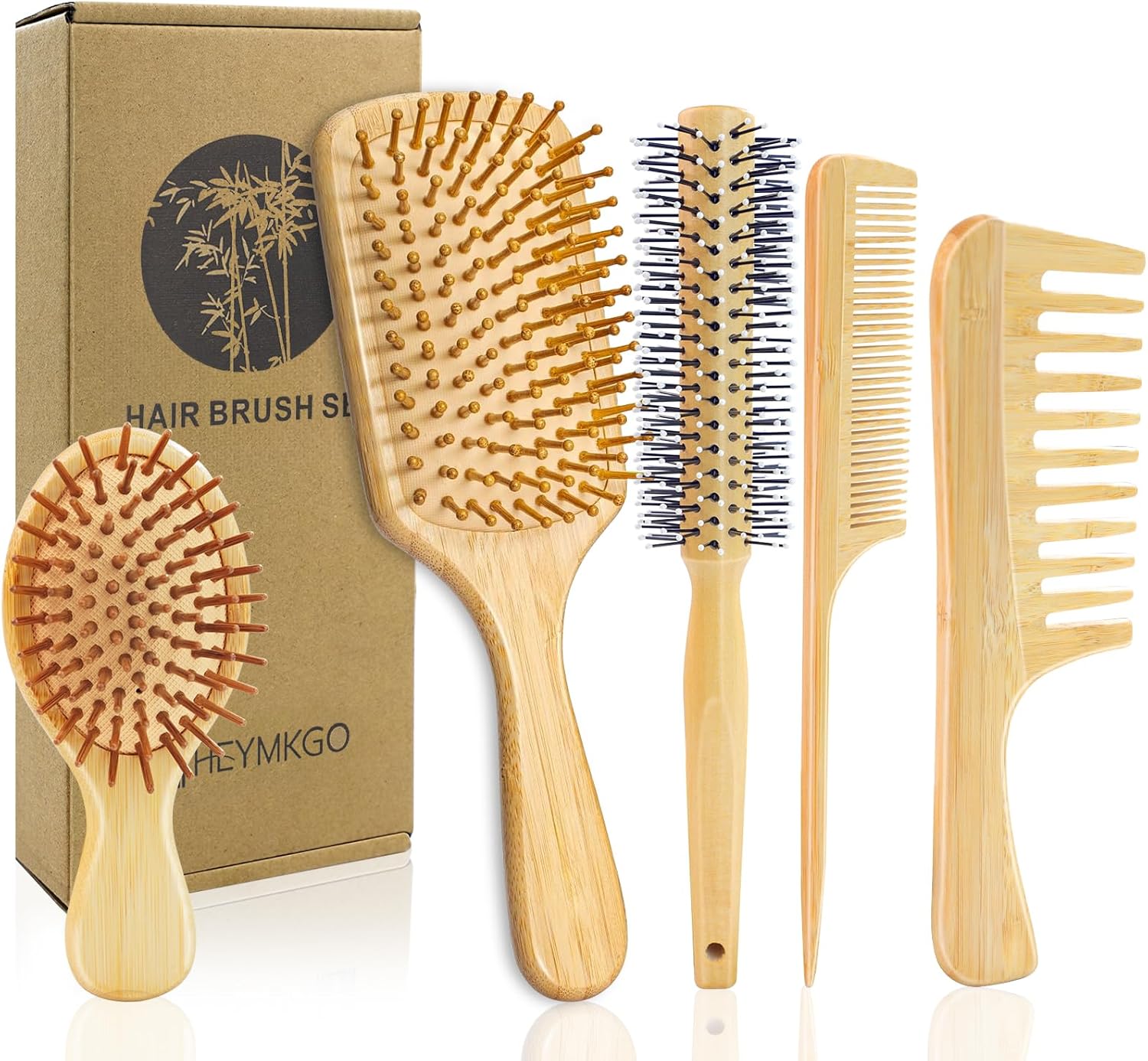 Brosses à cheveux en bambou : le choix naturel pour cheveux secs, frisés ou mouillés Transformez votre routine capillaire avec ces 5 brosses démêlantes pour femmes et hommes