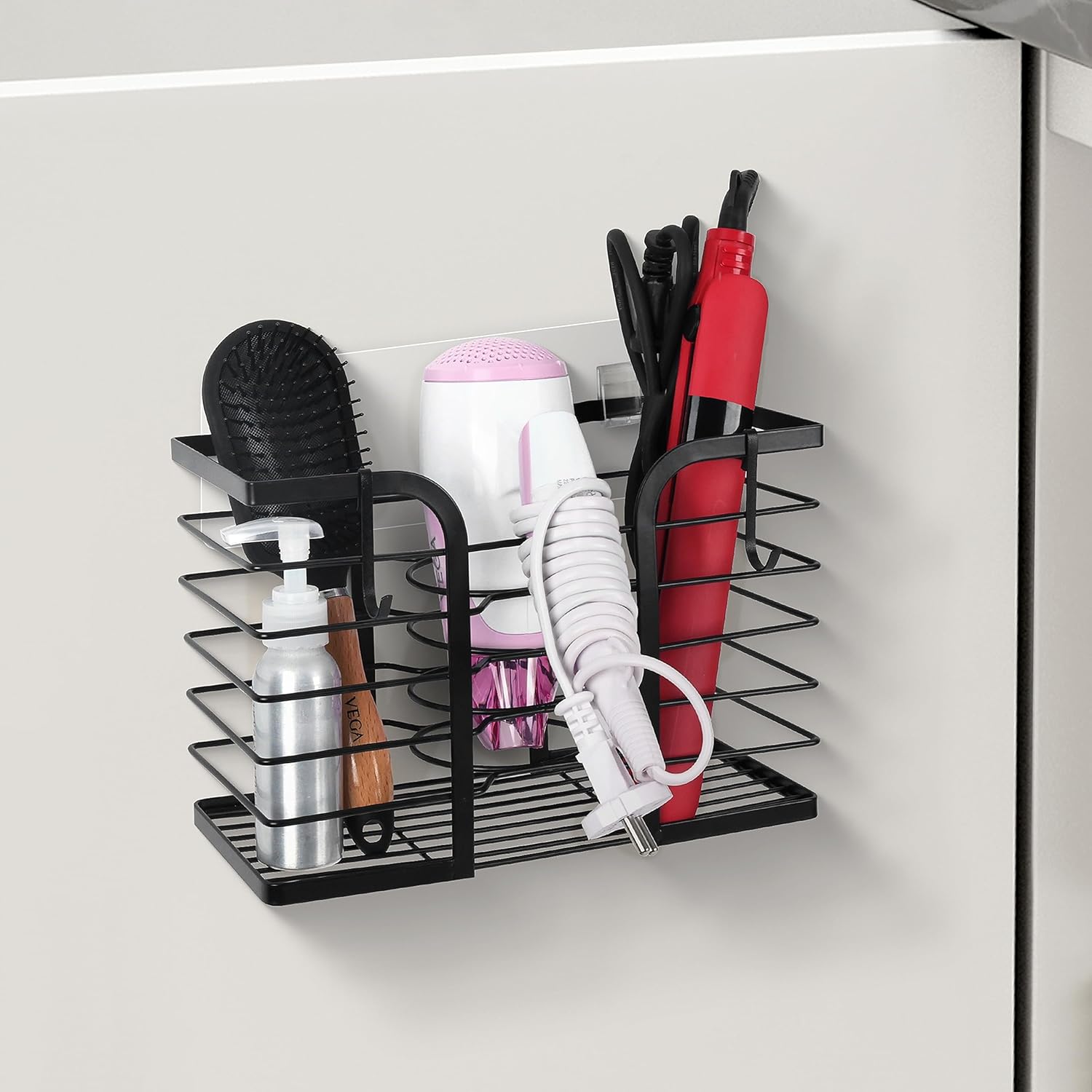 Porte sèche-cheveux mural sans perçage : l'accessoire idéal pour une salle de bain bien organisée – Image 6