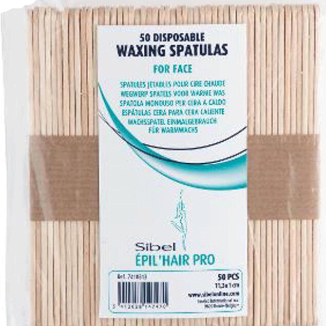 Spatules jetables pour épilation du visage : pack de 50 unités pour un soin pratique et hygiénique