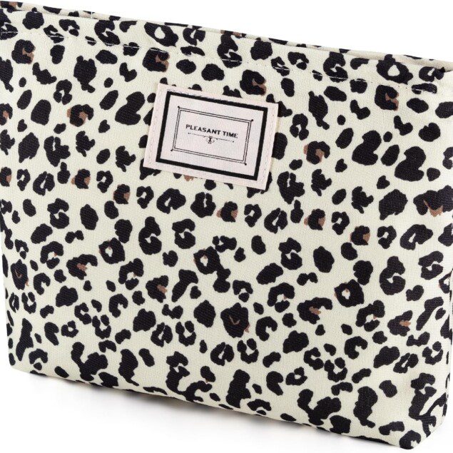Trousse de maquillage léopard : le compagnon idéal pour femmes en voyage Optez pour une trousse de toilette portable et multi-fonctionnelle, parfaite pour organiser vos cosmétiques et cartes de change avec style