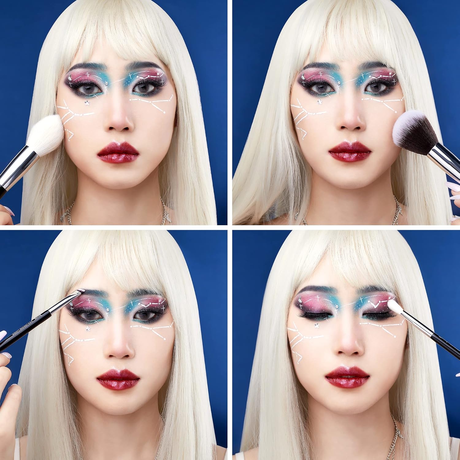 Pinceaux de maquillage professionnels : le set idéal pour sublimer votre teint 25 pièces pour un maquillage parfait, adapté aux passionnées de beauté – Image 5