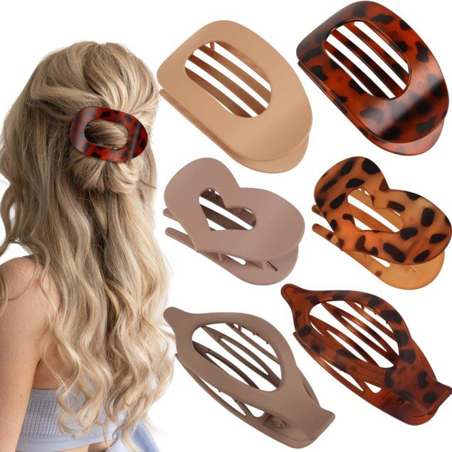 Pinces à cheveux ergonomiques pour femmes : 6 pièces pour un maintien parfait des cheveux épais, fins et bouclés