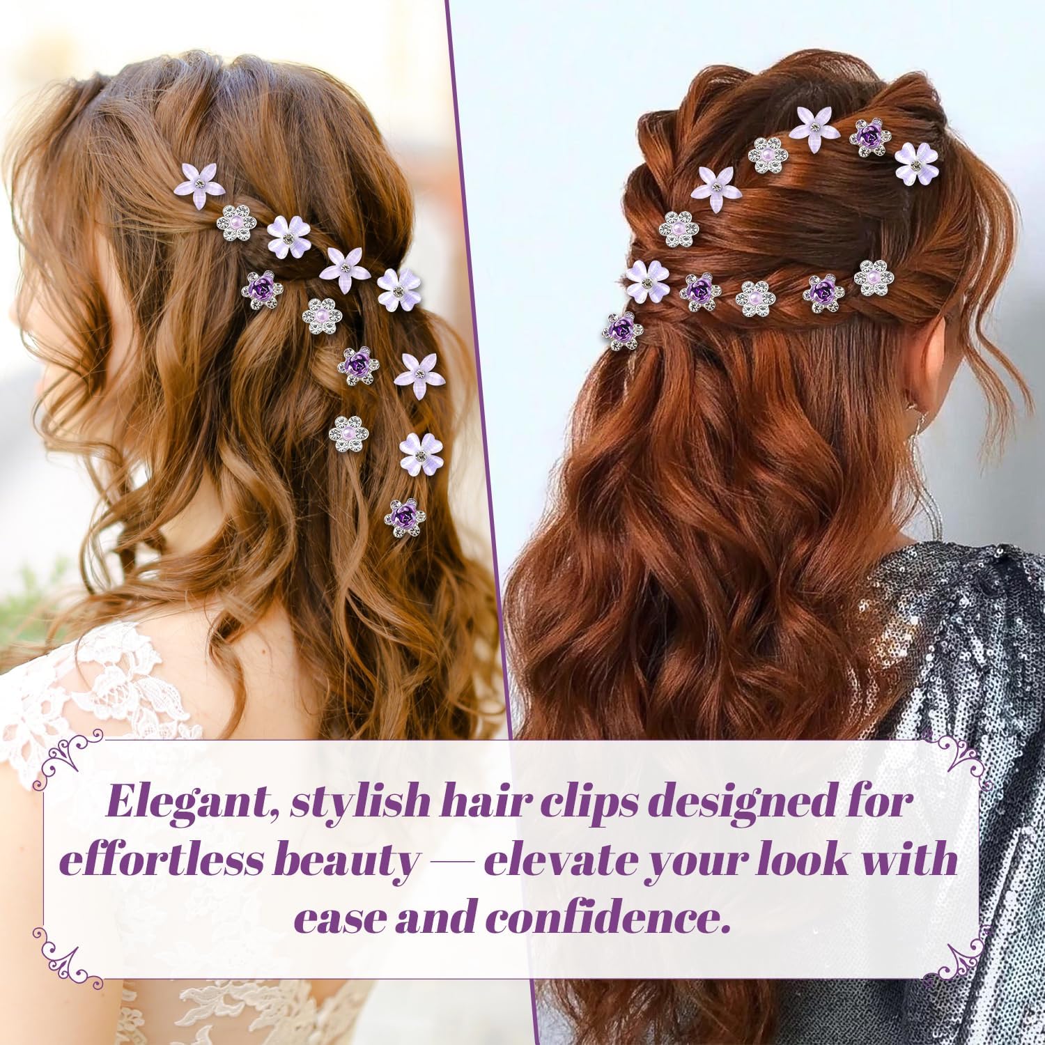 Pinces à fleurs miniatures en strass : accessoires de coiffure élégants pour femmes et filles lors des fêtes et mariages – Image 5