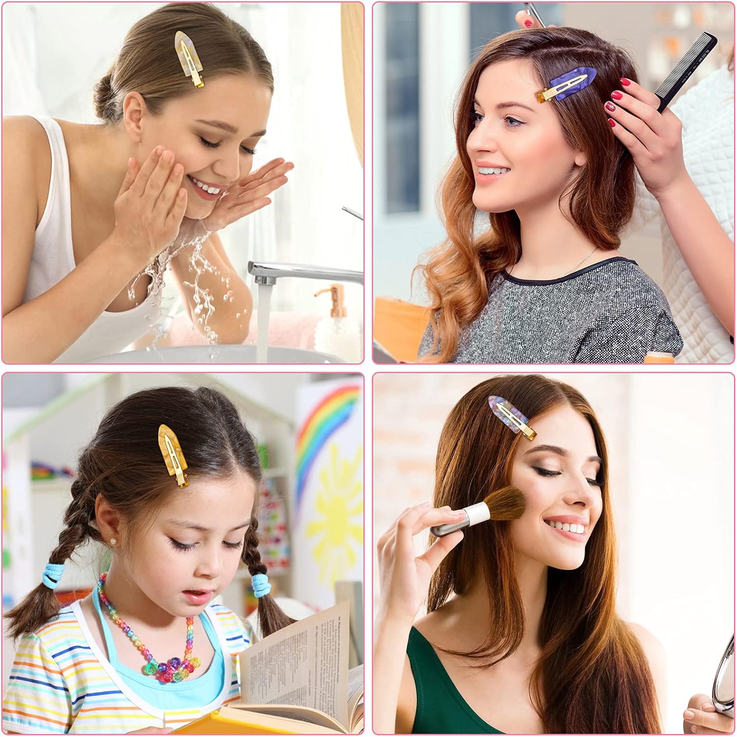 Pinces à cheveux sans pli : 10 pcs élégantes pour femmes et filles avec boîte de rangement pratique – Image 6