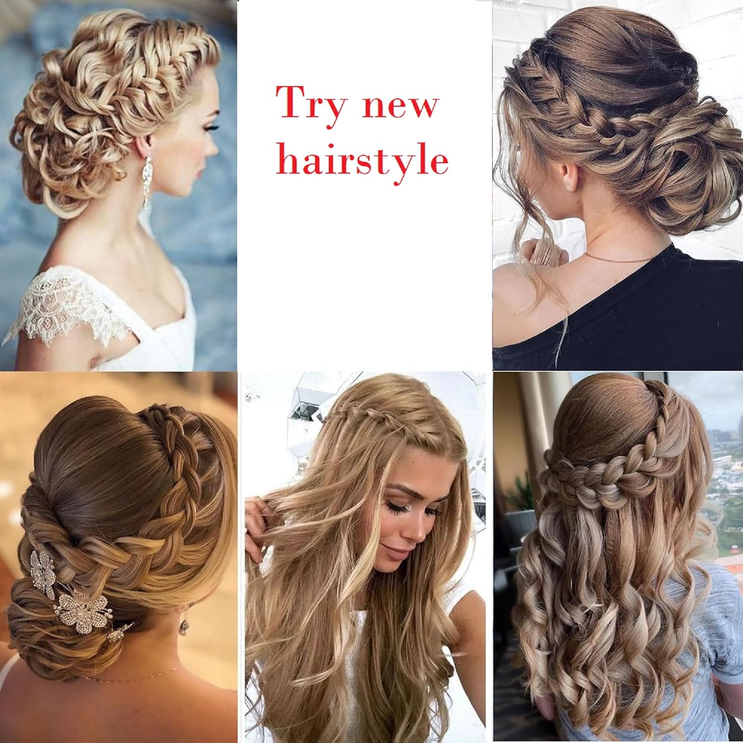 Outil de coiffure Topsy Tail : 4 pcs pour créer des chignons et tresses élégantes en un clin d'œil – Image 4