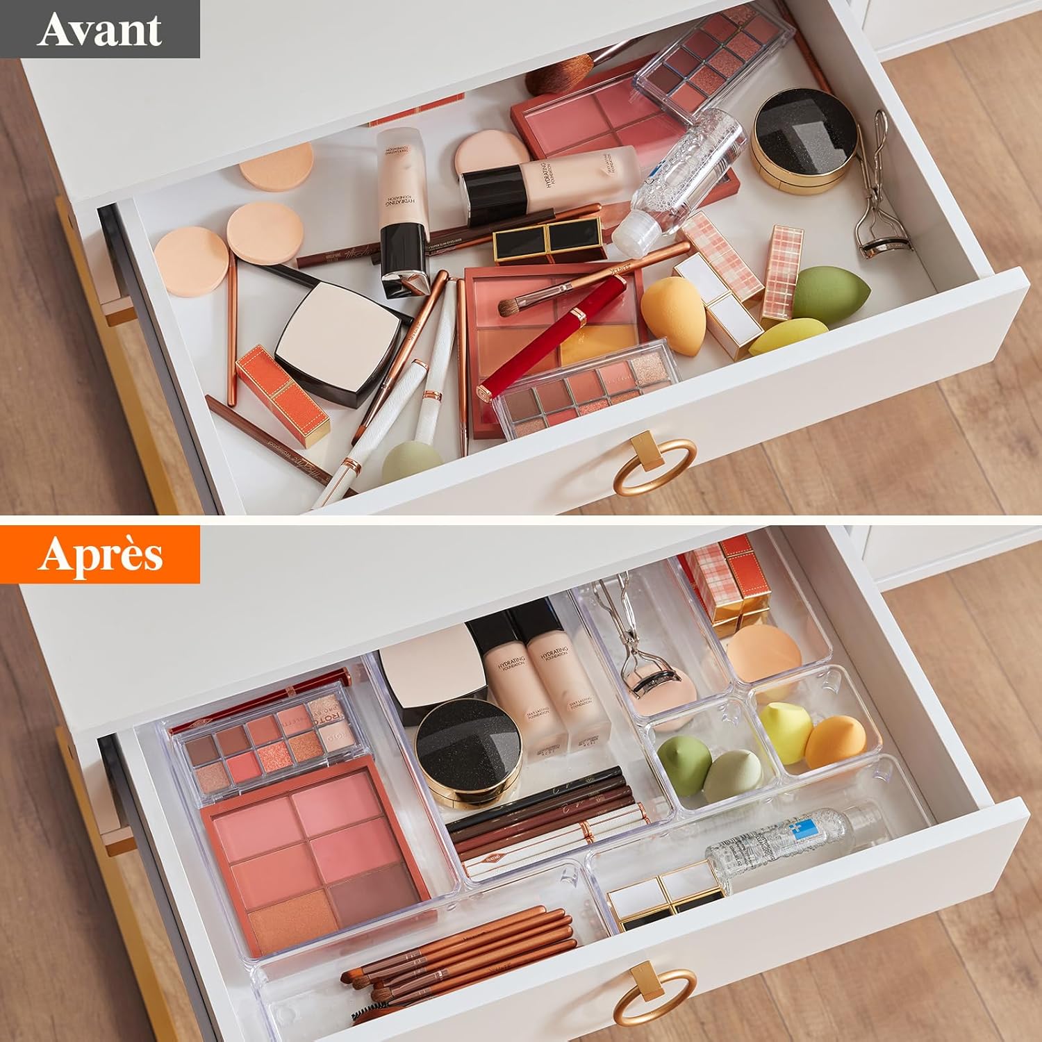 Organisateurs de Tiroirs : Rangement Transparent et Pratique – Image 5