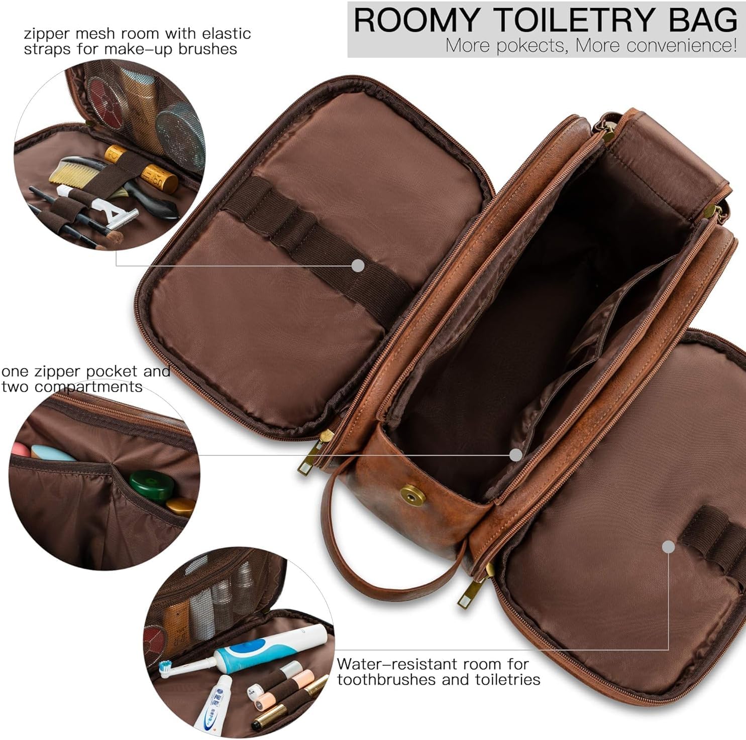 Trousse de Toilette Homme : Élégance et Grande Capacité – Image 2