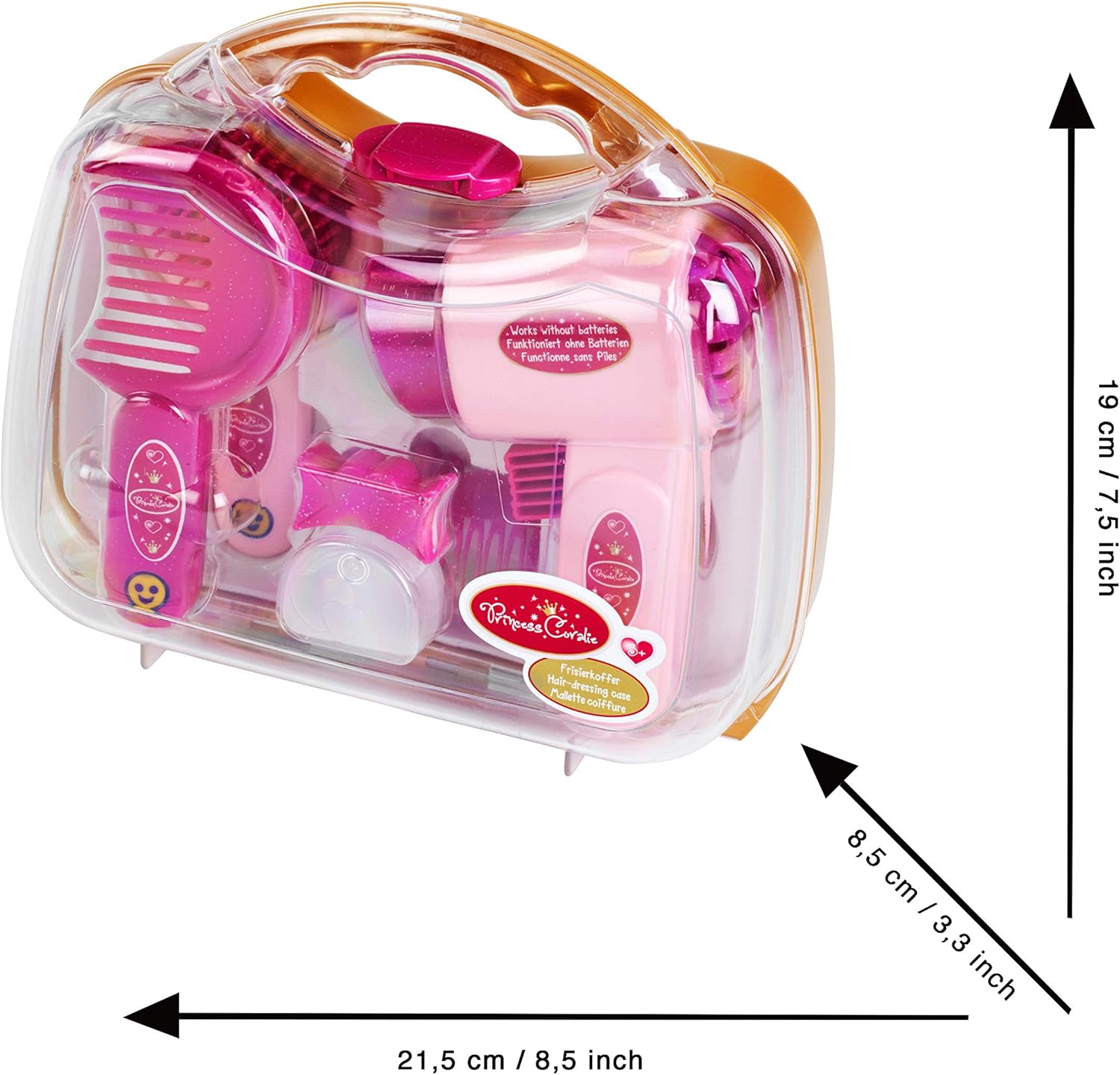 Mallette coiffure Princess Coralie : un set complet pour les enfants dès 3 ans, idéal pour développer leur créativité tout en s'amusant – Image 3