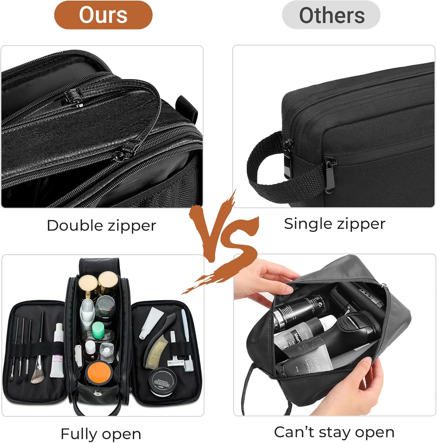 Trousse de Toilette Homme Imperméable et Spacieuse – Image 5