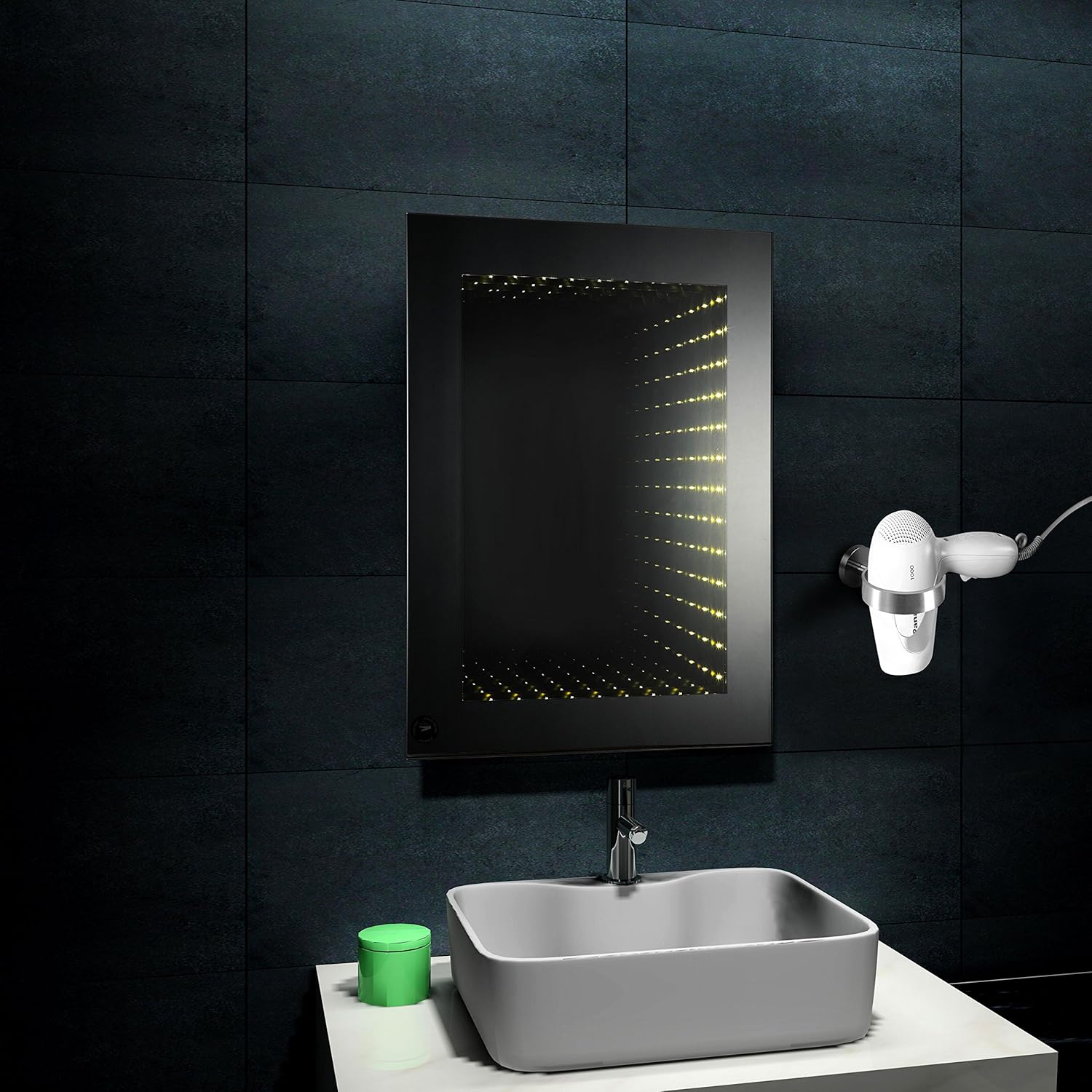 Porte-Sèche-Cheveux En Acier Inoxydable Élégant – Image 5