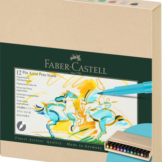 Crayons à encre de Chine Pitt Artist Pen Brush : le set idéal pour les artistes en quête de précision et de créativité