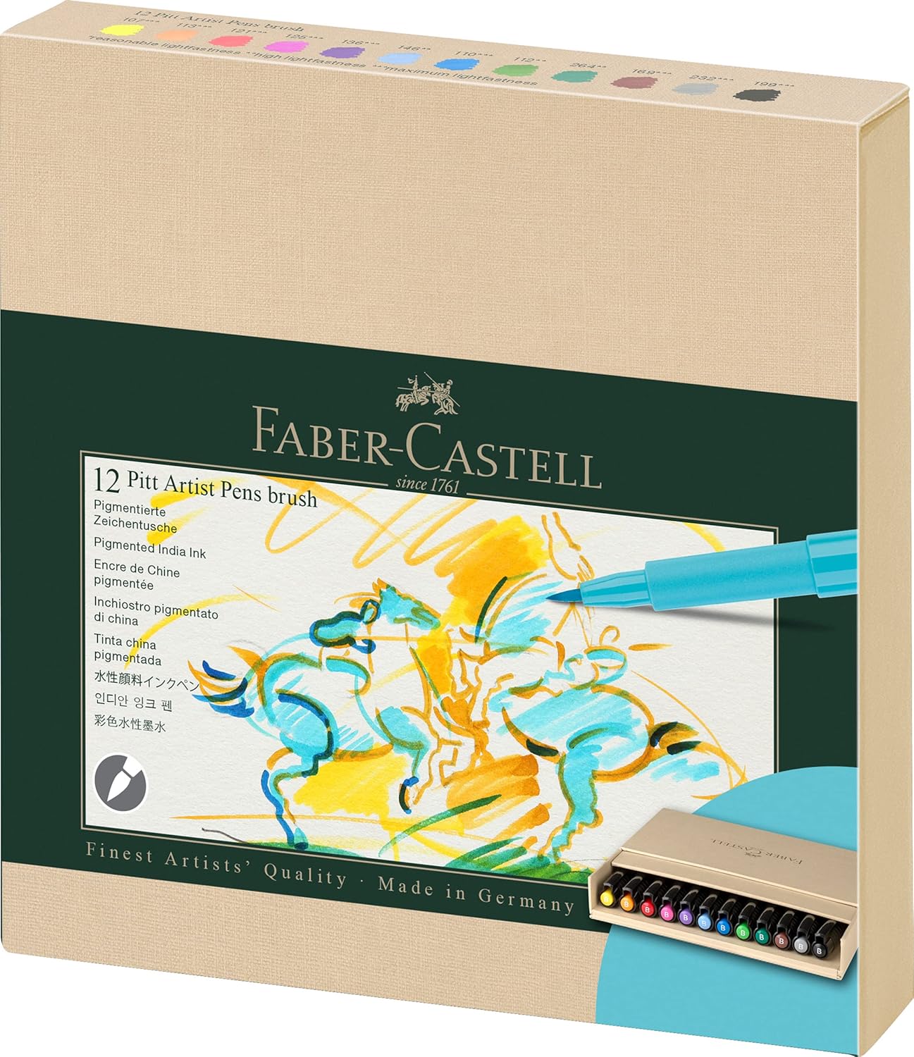 Crayons à encre de Chine Pitt Artist Pen Brush : le set idéal pour les artistes en quête de précision et de créativité