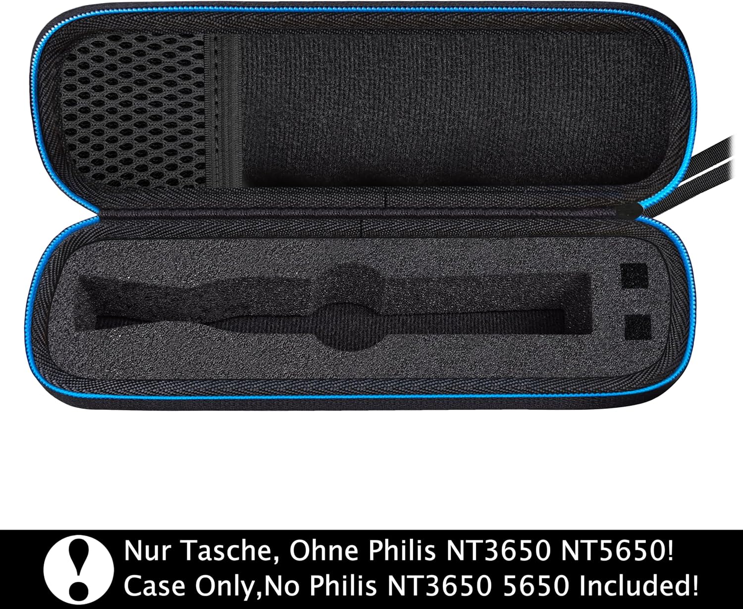 Étui en portable pour tondeuse nez, oreilles et sourcils : protection élégante et étanche pour les modèles Philips Series 3000 et 5000 – Image 2