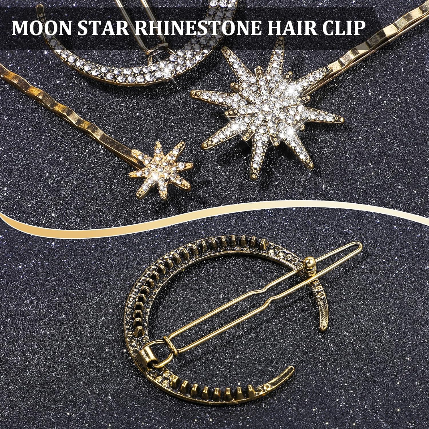 Barrettes à cheveux en métal avec strass : accessoires élégants pour mariées et soirées spéciales – Image 5