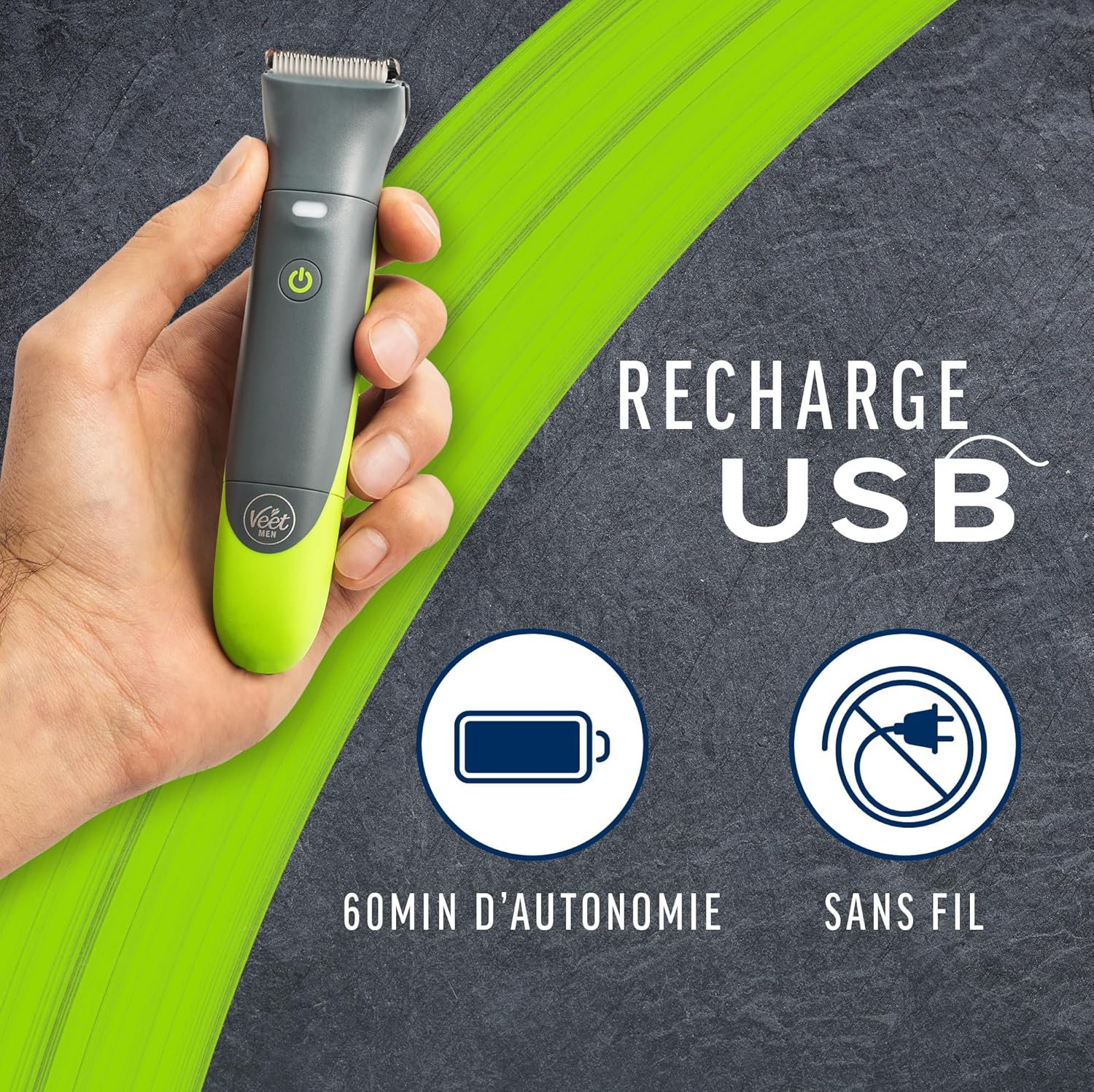 Tondeuse intime pour homme : rasoir électrique multi-usage 100% étanche pour un confort optimal – Image 9