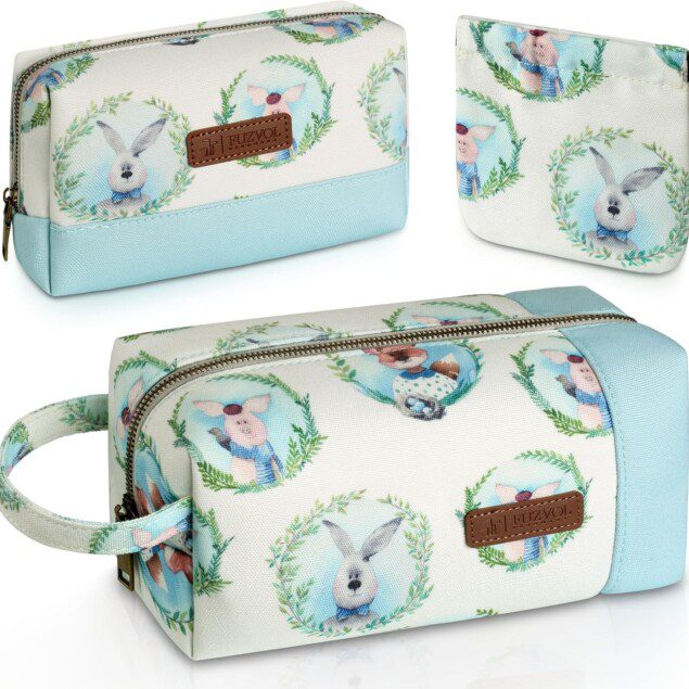 Trousse de toilette femme : lot de 3 trousses de maquillage imperméables pour un voyage organisé et élégant