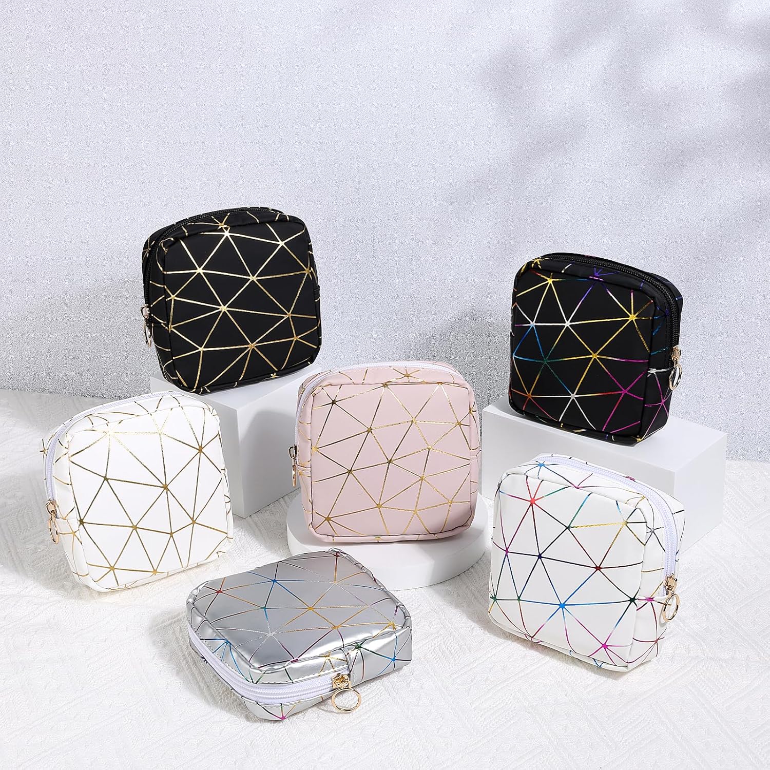 Pochette maquillage pour femme : élégante trousse en cuir synthétique pour un rangement pratique et stylé des cosmétiques – Image 7