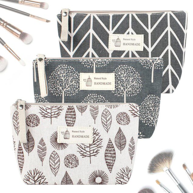 Multi-fonctionnelle pochette de toile : trousse de maquillage imperméable pour les passionnées de cosmétiques