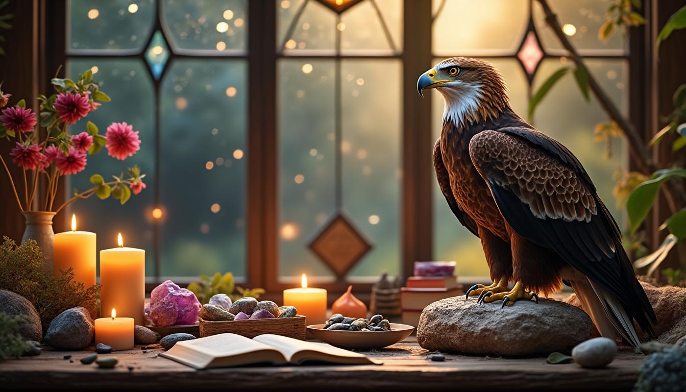 découvrez la signification spirituelle de l'aigle, symbole de force, vision claire et guidance des guides spirituels pour éclairer votre chemin.