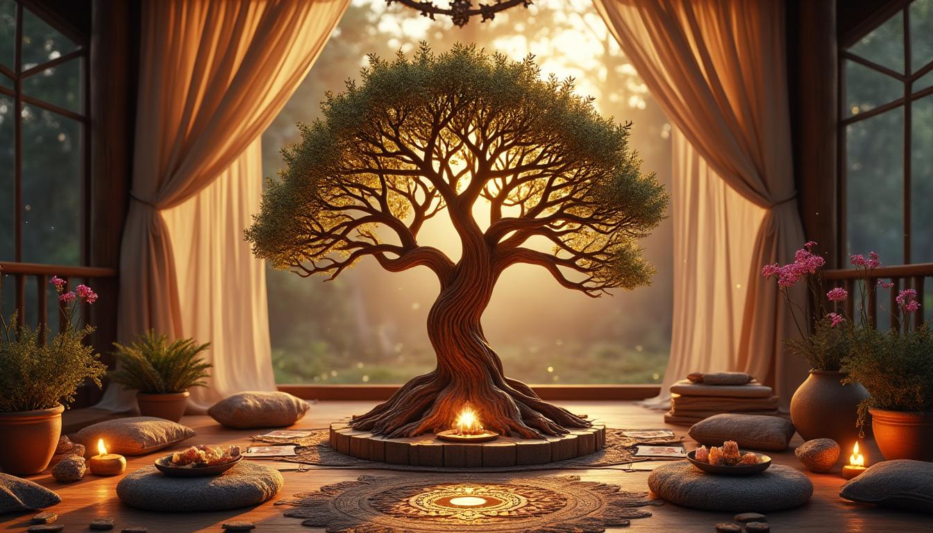découvrez la signification ésotérique de l'arbre de vie, symbole de connexion, de croissance personnelle et de message spirituel profond.