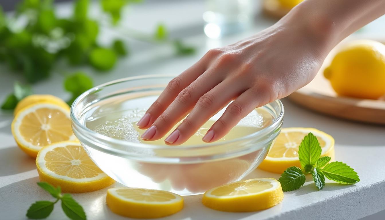 découvrez comment blanchir vos ongles naturellement avec du vinaigre blanc. apprenez des astuces simples et efficaces pour obtenir des ongles éclatants et en santé grâce aux propriétés nettoyantes et blanchissantes du vinaigre blanc. dites adieu aux taches et au jaunissement!