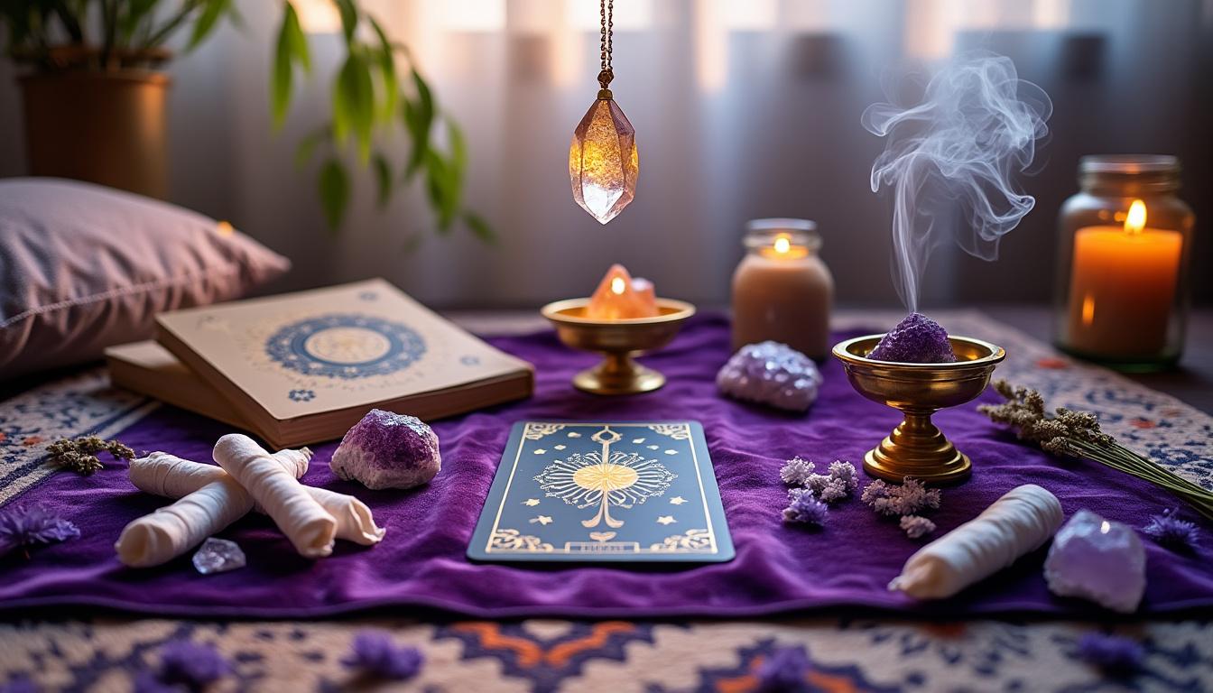 découvrez la signification ésotérique de la couleur violet, symbole de spiritualité, sagesse et transformation intérieure.