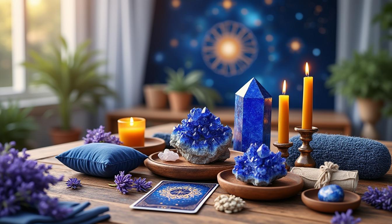 découvrez la signification spirituelle du lapis-lazuli, symbole de sagesse, de vérité et de connexion avec les messages des guides spirituels.