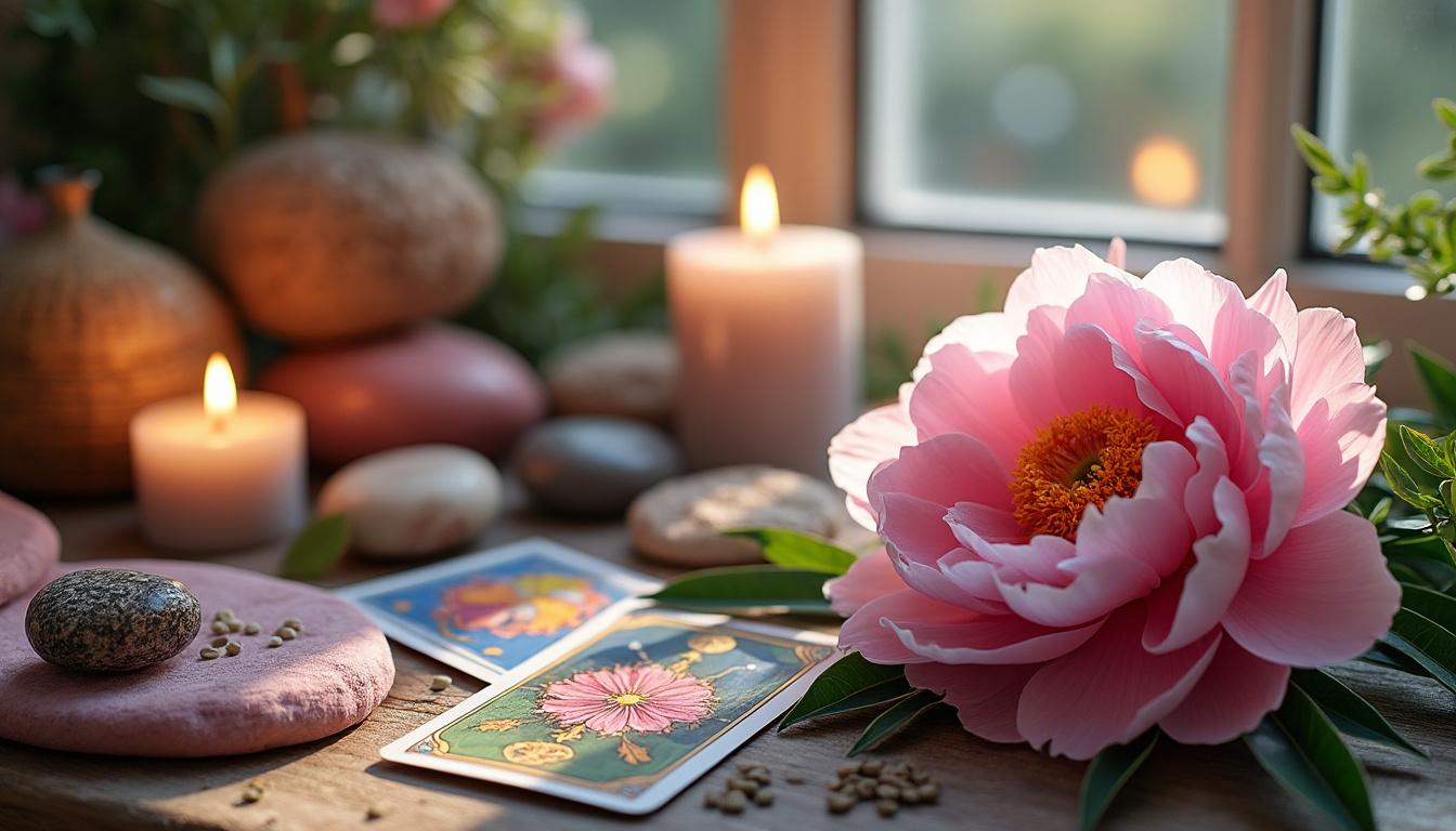 découvrez la signification ésotérique de la pivoine, symbole de richesse, de beauté et de guidance spirituelle pour éclairer votre chemin.