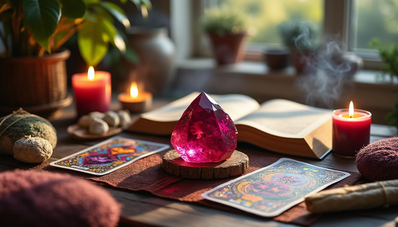 découvrez la signification ésotérique du rubis : une pierre symbolisant la passion intense, la force intérieure et la guidance divine pour éclairer votre chemin spirituel.