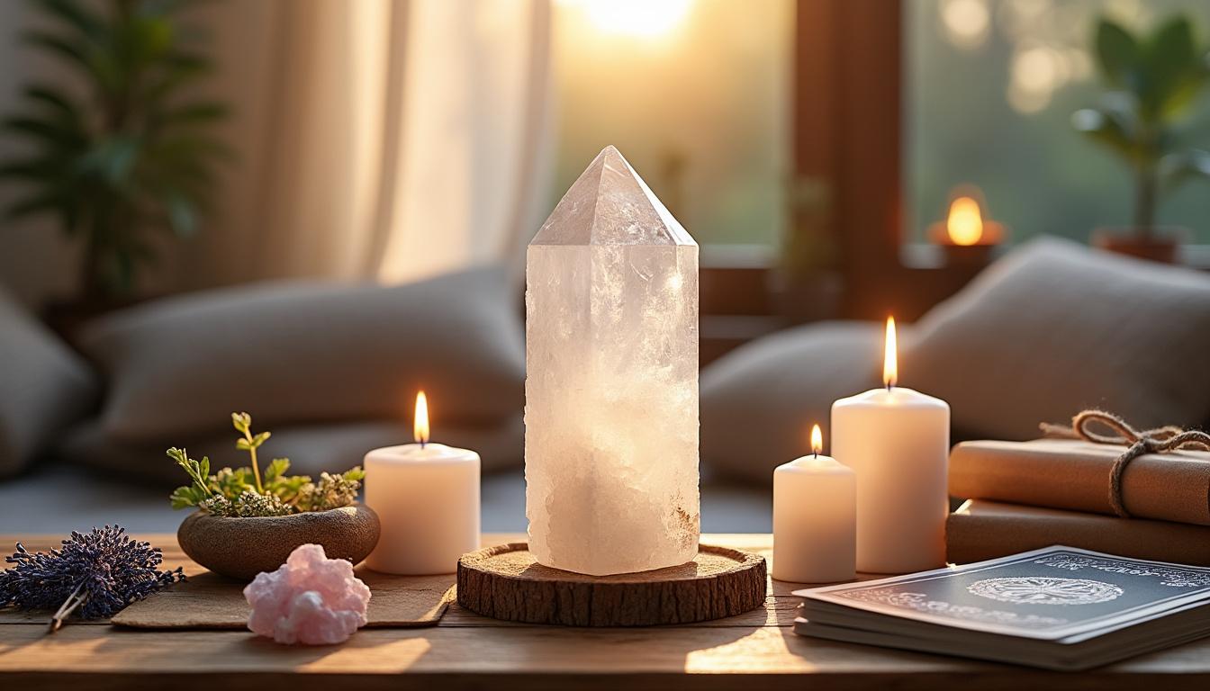 découvrez la signification ésotérique de la sélénite, symbole de pureté, de sérénité et porteur d'un message divin pour votre bien-être spirituel.