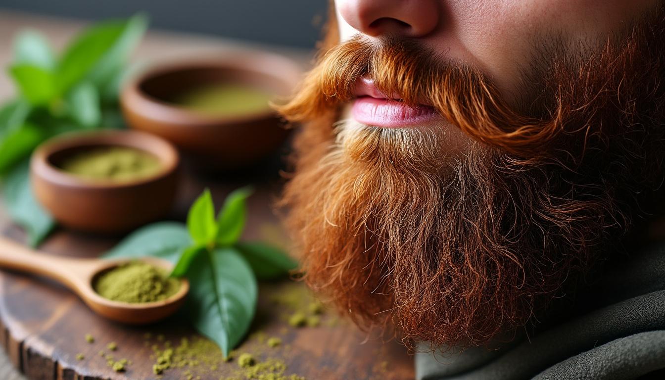 découvrez nos 5 conseils essentiels pour réussir une teinture barbe au henné et obtenir une couleur naturelle, lumineuse et durable.