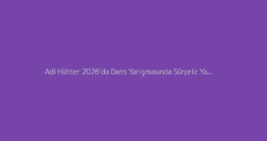 Adi Hütter 2026’da Dans Yarışmasında Sürpriz Yapıyor