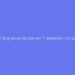 Perdre la graisse du dos en 1 semaine : ce qu'il faut vraiment savoir