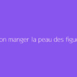 Peut-on manger la peau des figues ?