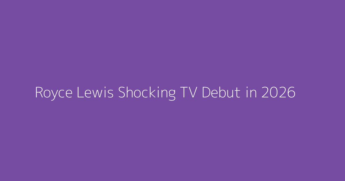 Royce Lewis Shocking TV Debut in 2026